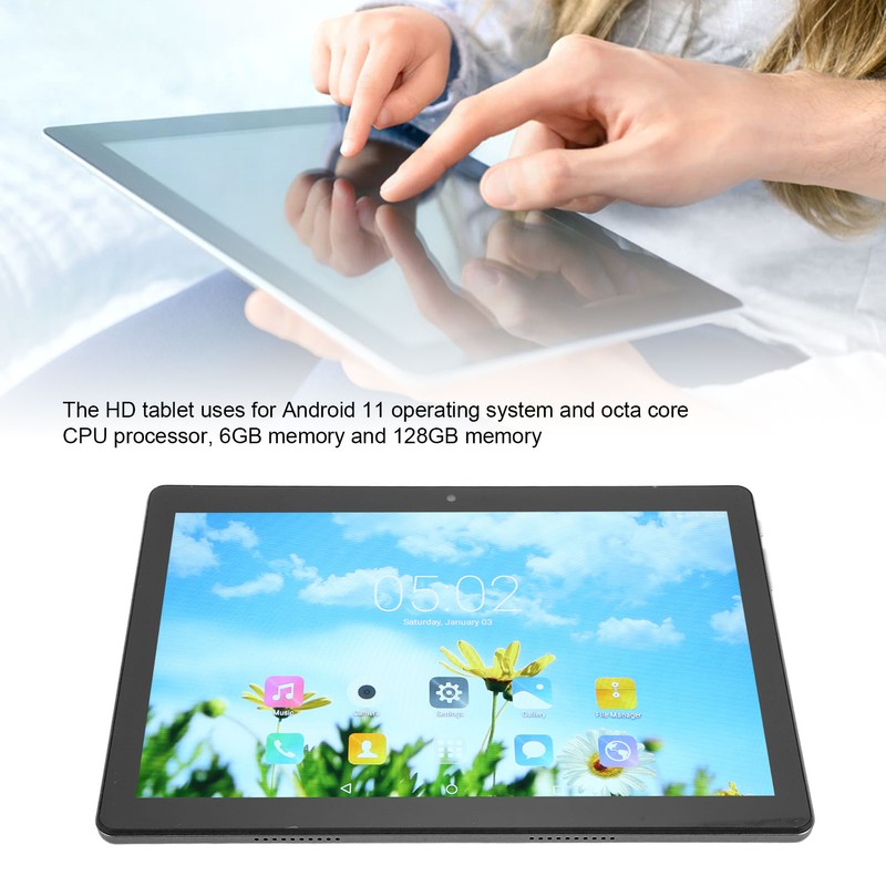 10.1in Tablet for Android 11.0 2.4G 5G Dual Band WiFi