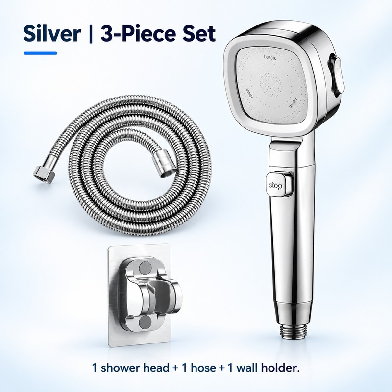 High Pressure Shower Head – 3 Adjustable Spray Modes