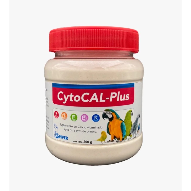 Cytocal-plus 200g. Calcio Vitaminado Para Aves De Ornato