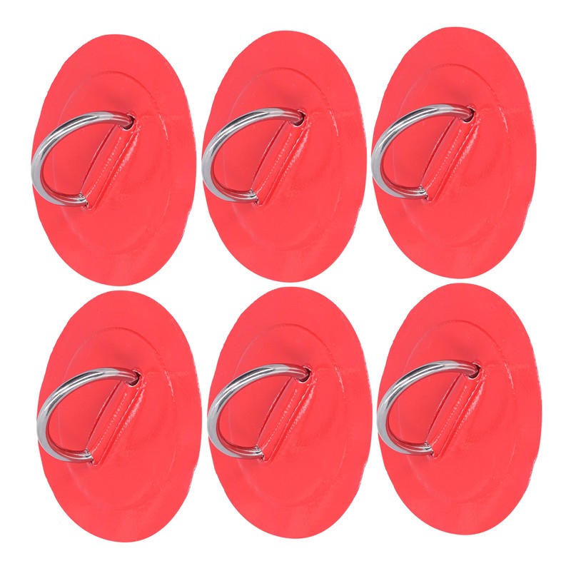 6pcs Inflatable Boat Kayak DRing Pad Patch Marine Fixed Buckle