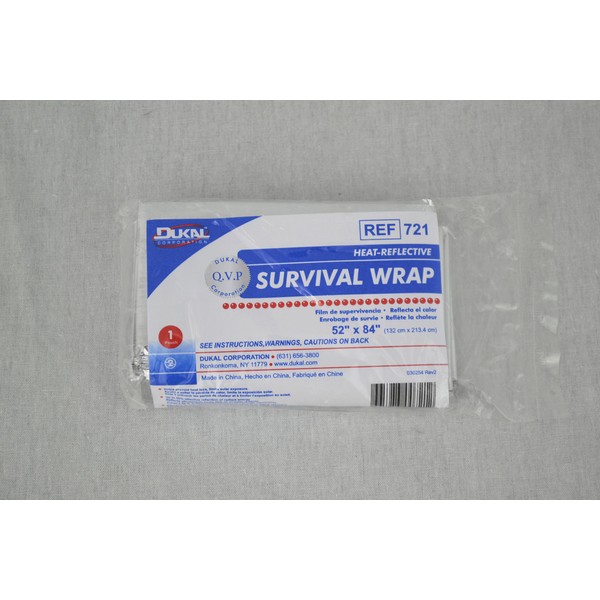 Dukal Heat Reflective Emergency Blanket/Survival Blanket