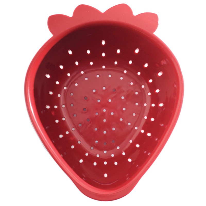 Norpro 2140 Strawberry Colander, Mini, Red