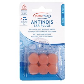 SurgiPack 6244 Antinois Ear Plugs, 3-Pair