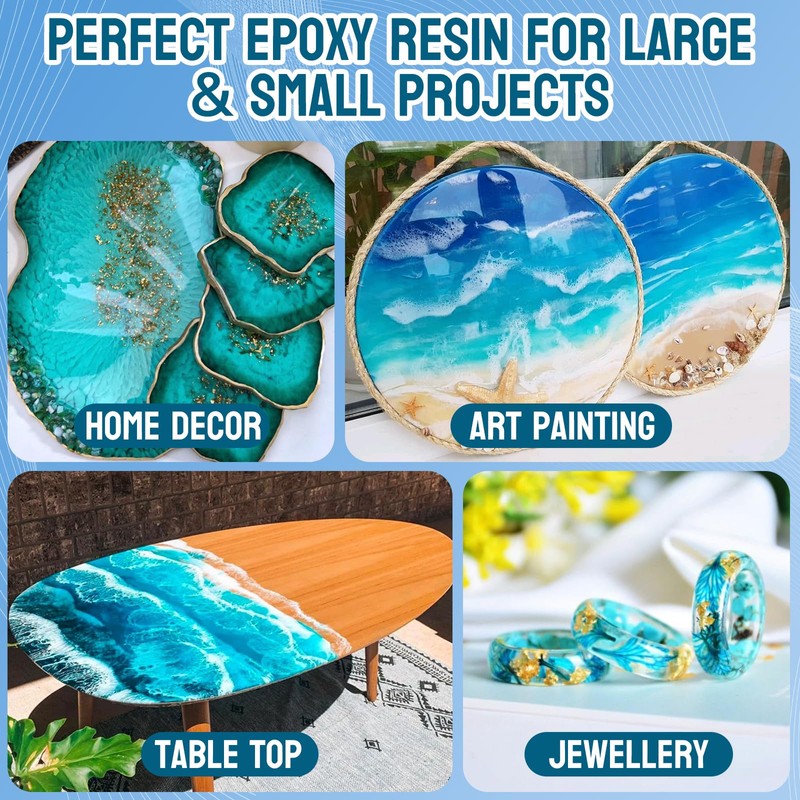 JDiction Epoxy Resin High Gloss 34OZ - 3X Yellowing Resistant