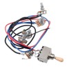 Laroal Guitar Wiring Harness Kit 3 Way Switch 2 Volume