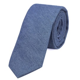 DonDon Men's Tie 6 cm Cotton Plain Checked and Polka Dot Mottled -
