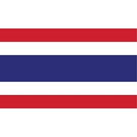 2-Pack Thailand Flag Decal Sticker | 5-Inches By 3-Inches | Premium Quality Vinyl | PD549