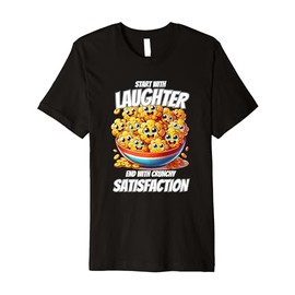 Happy Cereal Lovers Like Hearty Cornflakes Breakfast Premium T-Shirt