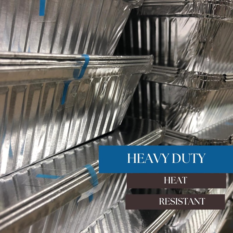 CafeTEq Aluminium Foil Food Trays (No 2) Containers Including Lids