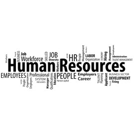 Vinyl Wall Decal Human Resources HR Words Cloud Management Office Stickers Mural Large Decor (ig6223) (XL 23 in X 70 in, Dark Blue)