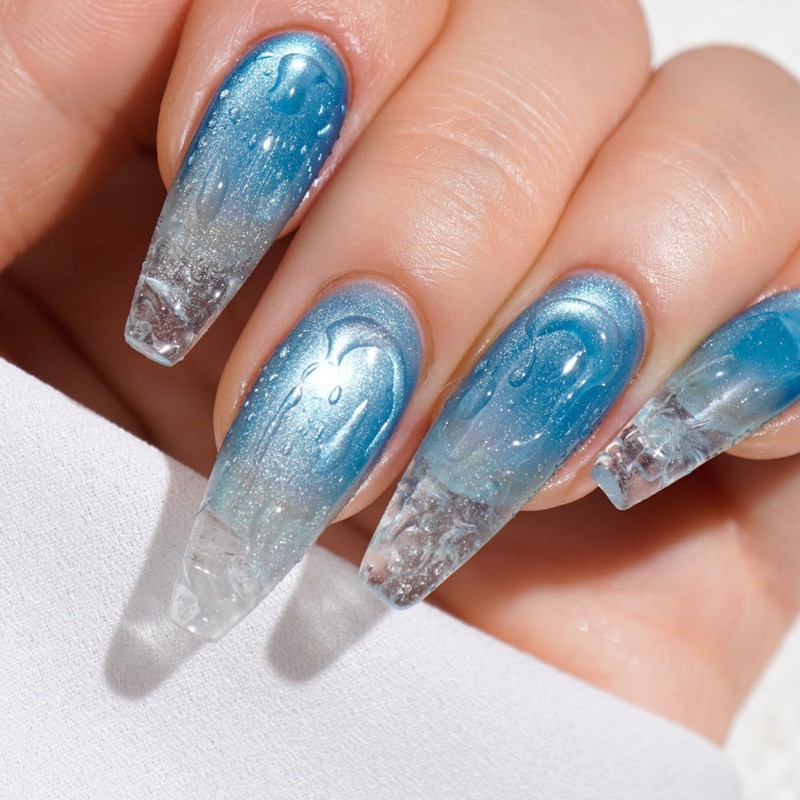 Diesel Silver Water Drop Water Drop Gel Summer Nail /