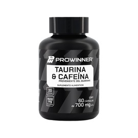 PROWINNER  Taurina y Cafena, Suplemento Alimenticio, Pre Workout, con L-Taurina y Cafena de Fuente Natural Proveniente del Guaran, Antes del...       