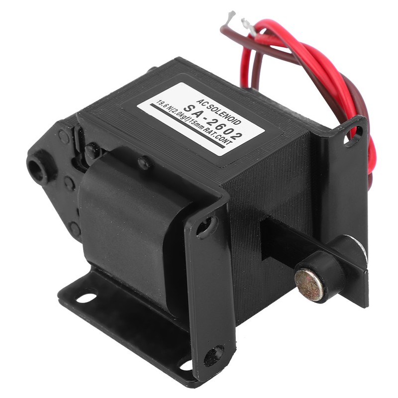 SA-2602 AC Push Pull Electromagnet Tractive Solenoid Electromagnet 220VAC 19.6N