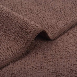HIDMD Microfibre Cleaning Cloths Dish Cloths Lint Free Cloths For Polishing Drying Washing Waxing Dusting Cleaning Accessories Kitchen Dusters Car Bathroom Blue Pack of 10 30cm x 30cm Brown