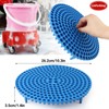 Bucket Dolly 5 Gallon with Wheels,360°Rolling Car Wash Bucket Roller