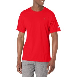 Champion Mens Classic T-shirt, Everyday Tee For Men, Comfortable Soft (Reg. Or Big & Tall), Scarlet, Large US