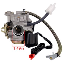 139QMB Carburetor for GY6 50CC 49CC 4 Stroke Scooter Taotao Engine 18mm carb+ Intake Manifold Air Filter - 50cc Carb 50 cc Scooter Carburetor 49cc Moped Parts 50CC