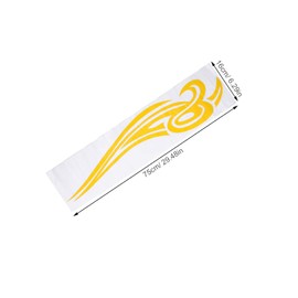 Gatuida 1 Pair Car Hood Flame Decals Vinyl Racing Stripe Stickers for Vehicles Motorcycles and Laptops Weather Resistant Car Hood Decoration for Dynamic Look and Bold Visual Impact