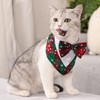Cyeollo 2 Pack Christmas Dog Tuxedo Bandana & Outfit -