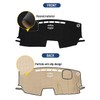 BIBLOZ Dash Cover for Toyota Sienna 2021-2025 Accessories Black Flannel