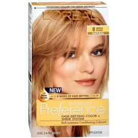 L'Oreal Paris Superior Preference Fade-Defying Color + Shine System 8 Medium Blonde/Natural
