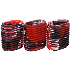 Bnineteenteam 5pcs Reel Handle Cover, Baitcaster Knob Covers Fishing Reel Grip Non-Slip Ergonomic Cover Knobs Multicolor Optional (red Black)