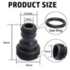 2 Pack 3/4 inch Male Threaded Tap Connector for Hose