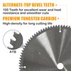 JINSINA 12" 100T Aluminum Circular Saw Blade, Table Miter Saw