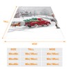 JOOCAR Christmas Throw Blanket Winter Holiday Snow Red Truck and