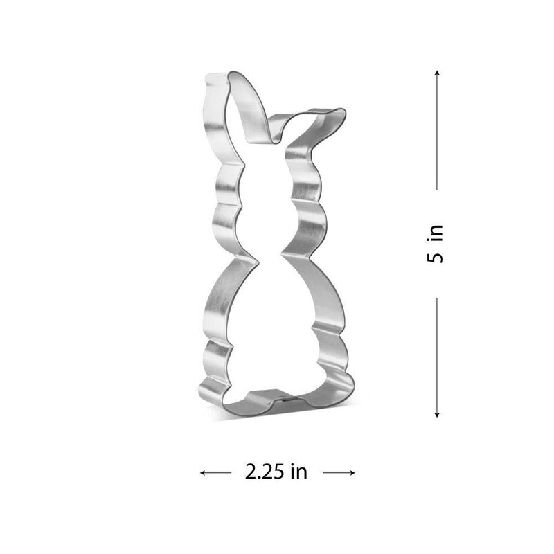 Foose Cookie Cutters Chocolate Easter Bunny Cookie Cutter, 5 in