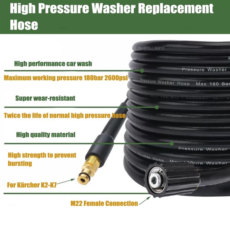 6M Pressure Washer Hose for Karcher K2 K3 K4 K5