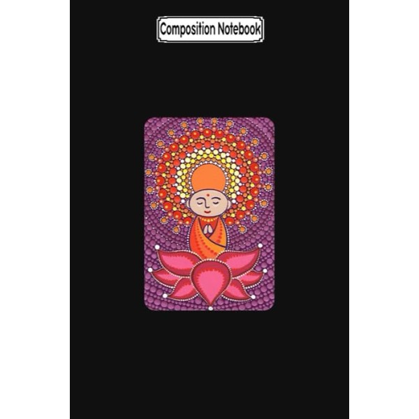 Composition Notebook: Jizo Meditating Upon a Ruby Lotus Yoga Notebook