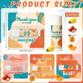 Capoda 28 Pcs Employee Appreciation Gifts Bulk Lip Balms Thank You Appreciation Gifts for Adult Women Men Coworker Team Staff Teachers Nurse Volunteer Party Favors
