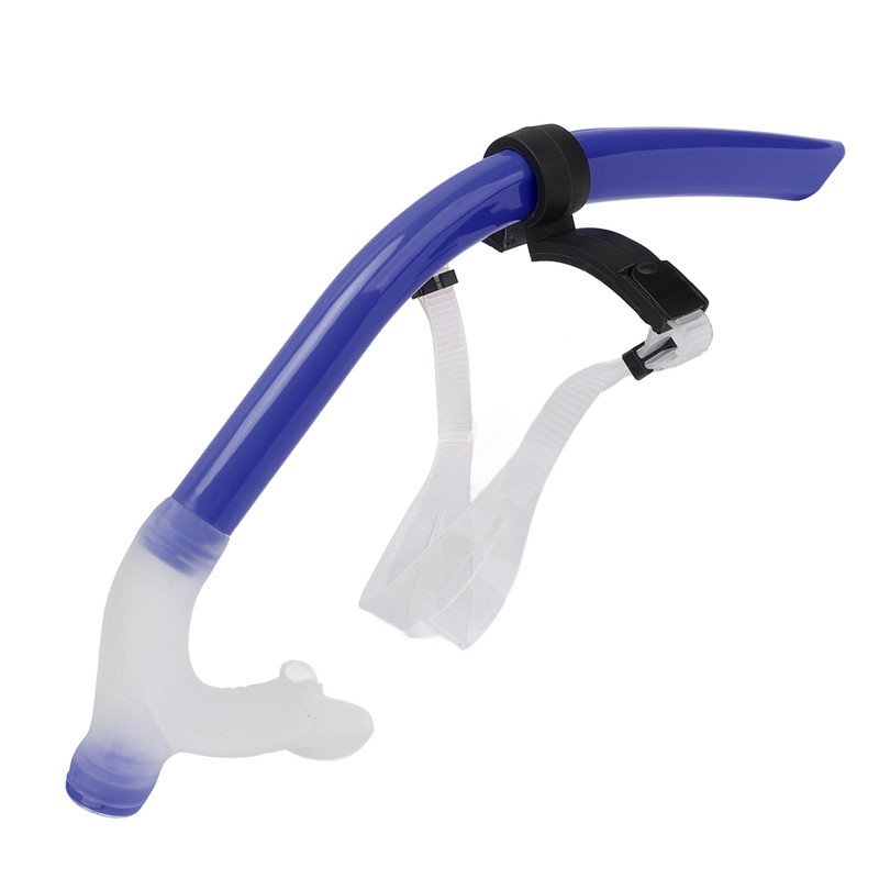 Swimming Snorkel Reduced Drag Silicone Swimming Breathing Tube with Adjustable