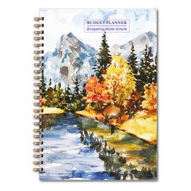 YMWALK A5 Budget Planner With Stickers, Undated Financial Tracker and Savings Planner for Effective Money Management, Including Expense and Savings Log, Start Anytime (Paintings)