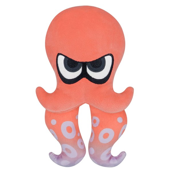 SAN-EI SP34 Splatoon 3 All Star Collection Plush Toy, Octopus, Size S, Red, W 4.1 x D 2.4 x H 8.7 inches (10.5 x 6 x 22 cm)