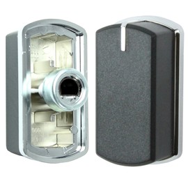 Belling Genuine 444449565 444449566 Oven Cooker Hob Control Switch Knobs (Black/Silver, Pack of 2)