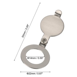 PATIKIL 9/16" Peephole Cover,Privacy Door Viewer Peephole Protector for Home Security Apartment Hotel,Brushed Nickel