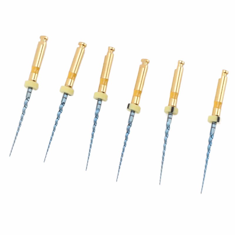 6pcs F1 Endodontic Canal Files Stretchy Metal Portable Rustproof Endodontic