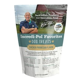 Dr. Pol Healthy All Natural Dog Treats - Incredi-Pol Pet Treats Made in USA, Dog Biscuits, Large or Small Dogs, Baked Puppy Training Biscuits, Corn-Free, Gourmet Dog Treats, Chicken Parmesan, 12oz x4