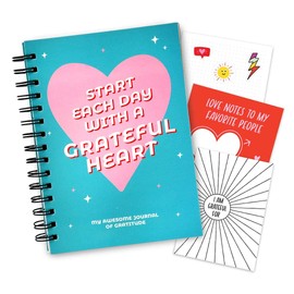 Gratitude Journal for Kids, Teens - 100 Page Diary With Writing Prompts. Affirmation Journal Includes Stickers & Unique Gratitude Poster. Gifts Ideas for 10 11 12 Teenagers. Stuff for Teens