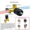 LIWEIKE Matte Black Shower Handle Valve Single Function Shower Valve