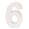 GLOREX Cardboard Number 6, FSC Mix, White, 10 x 7