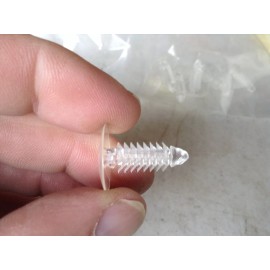 Unbranded/Generic Package of 10 plastic screws 3/4" long by 1/4" inch diameter