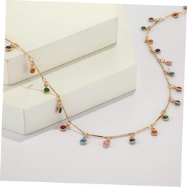 ABOOFAN 1pc Bohemia Style Colorful Stone Neck Jewelry for Beach Parties Elegant Neck Decor Unique Shape for Bachelorette Events and Daily Wear