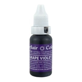 Sugarflair Grape Violet Liquid Food Colouring Droplet For Colouring Royal Icing, Sugarpaste Buttercream, Sugarpaste Also For Painting & Can Be Used With An Airbrush - 14ml