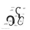 GEAR AID HEROCLIP Carabiner Clip and Hook (Small) for Purse,