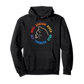 Wind Shadow River Star Thunder Sky Cat Feline Pullover Hoodie