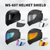 JQF Gear WS-607 Full Face Motorcycle Helmet Visor Shield Replacement