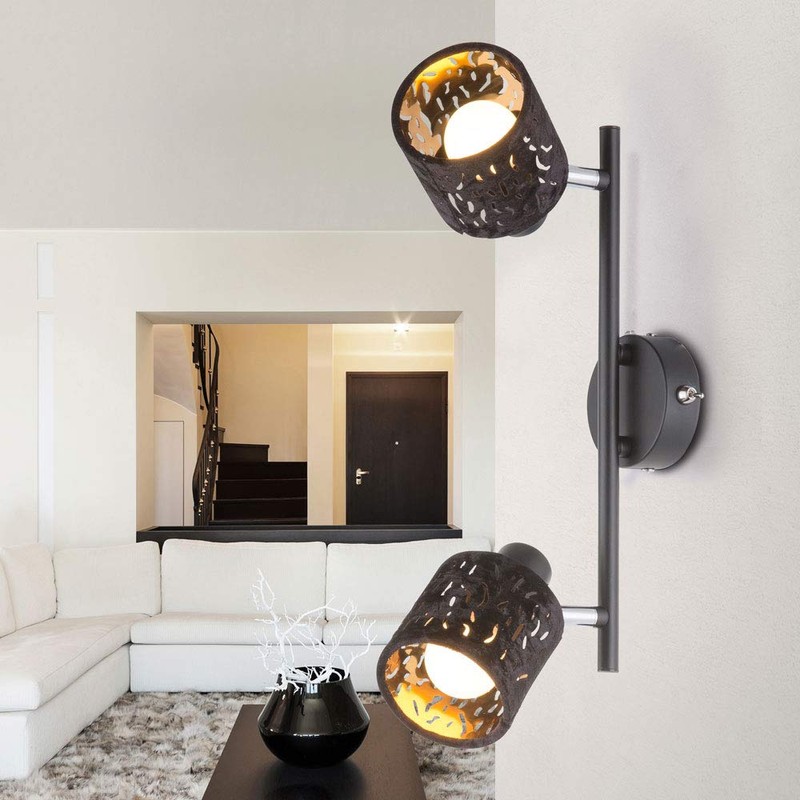 Globo Spotlight Metal Troy, Black